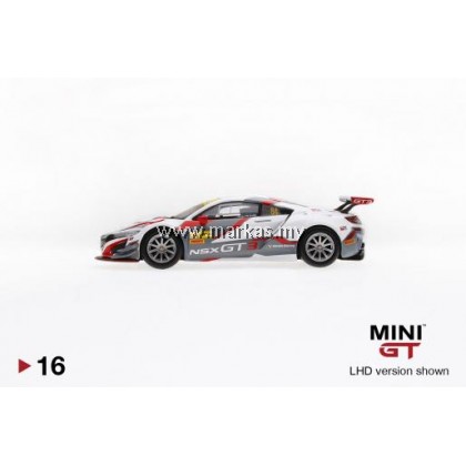Honda NSX 1/64 Mini GT GT3 Matt-nero Presentation