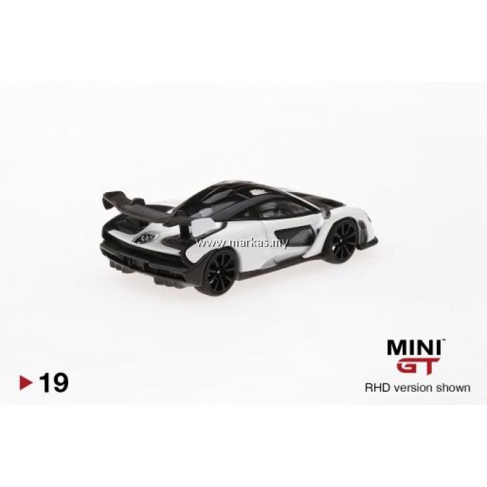 Mini Gt 1 64 Mclaren Senna White Hk Edition