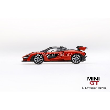 MINI GT 1/64 #18 MCLAREN SENNA MIRA ORANGE (RHD)