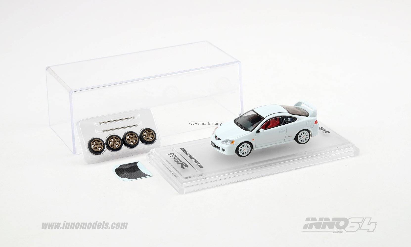 INNO64 HONDA INTEGRA DC5 ミニカー ホンダ Inno64 Honda Integra Type R DC5 RAW Collection Chrome RSX 1