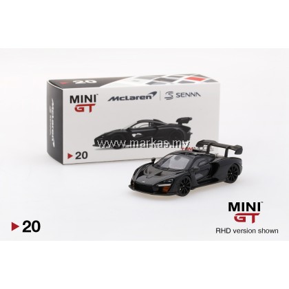 MINI GT 1/64 #20 MCLAREN SENNA ONYX BLACK (RHD) 
