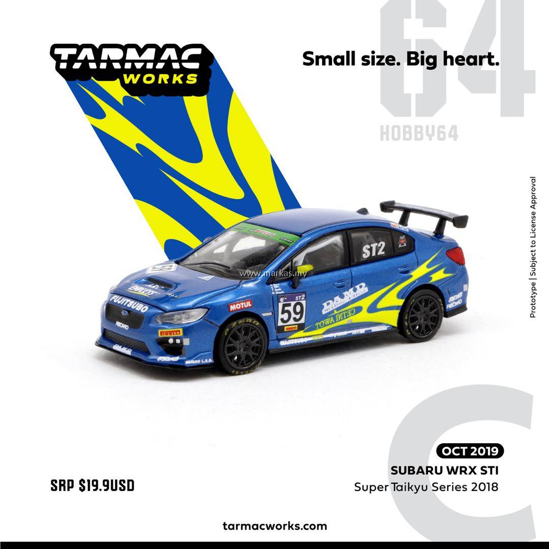 TARMAC WORKS 1/64 SUBARU IMPREZA WRX STI SUPER TAIKYU SERIES