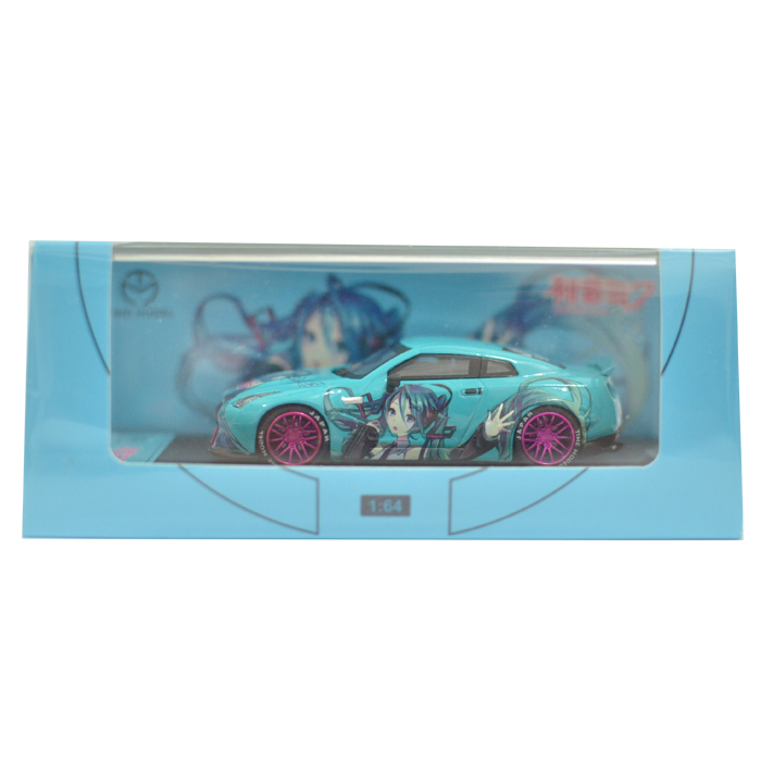 TIME MODEL 1/64 LB☆WORKS NISSAN GT-R R35 HATSUNE MIKU DUCKTAIL