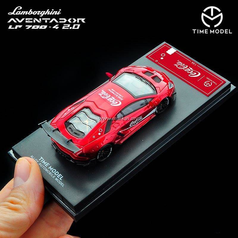 TIME MODEL×Coca-Cola 1/64 ランボルギーニ 未開封 TIME MODEL 1/64 LAMBORGHINI AVENTADOR V2.0 COCA-COLA
