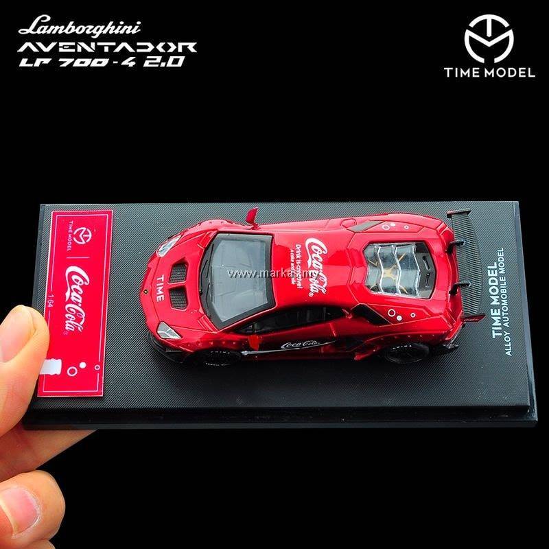 TIME MODEL×Coca-Cola 1/64 ランボルギーニ 未開封 TIME MODEL 1/64 LAMBORGHINI AVENTADOR V2.0 COCA-COLA