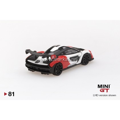 MINI GT 1/64 #81 MCLAREN SENNA ORANGE/WHITE (RHD)