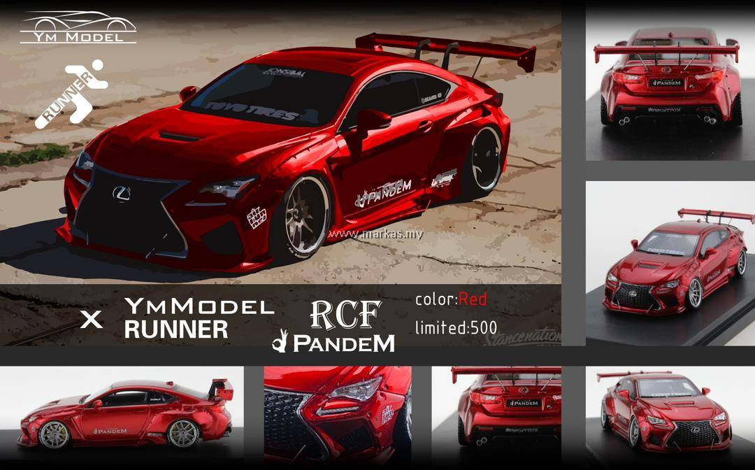 YM Model X RUNNER レクサス RCF ロケットバニー1/64 おもちゃ