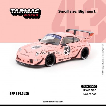 (PO) TARMAC WORKS 1/43 PORSCHE RWB 993 SOPRANOS