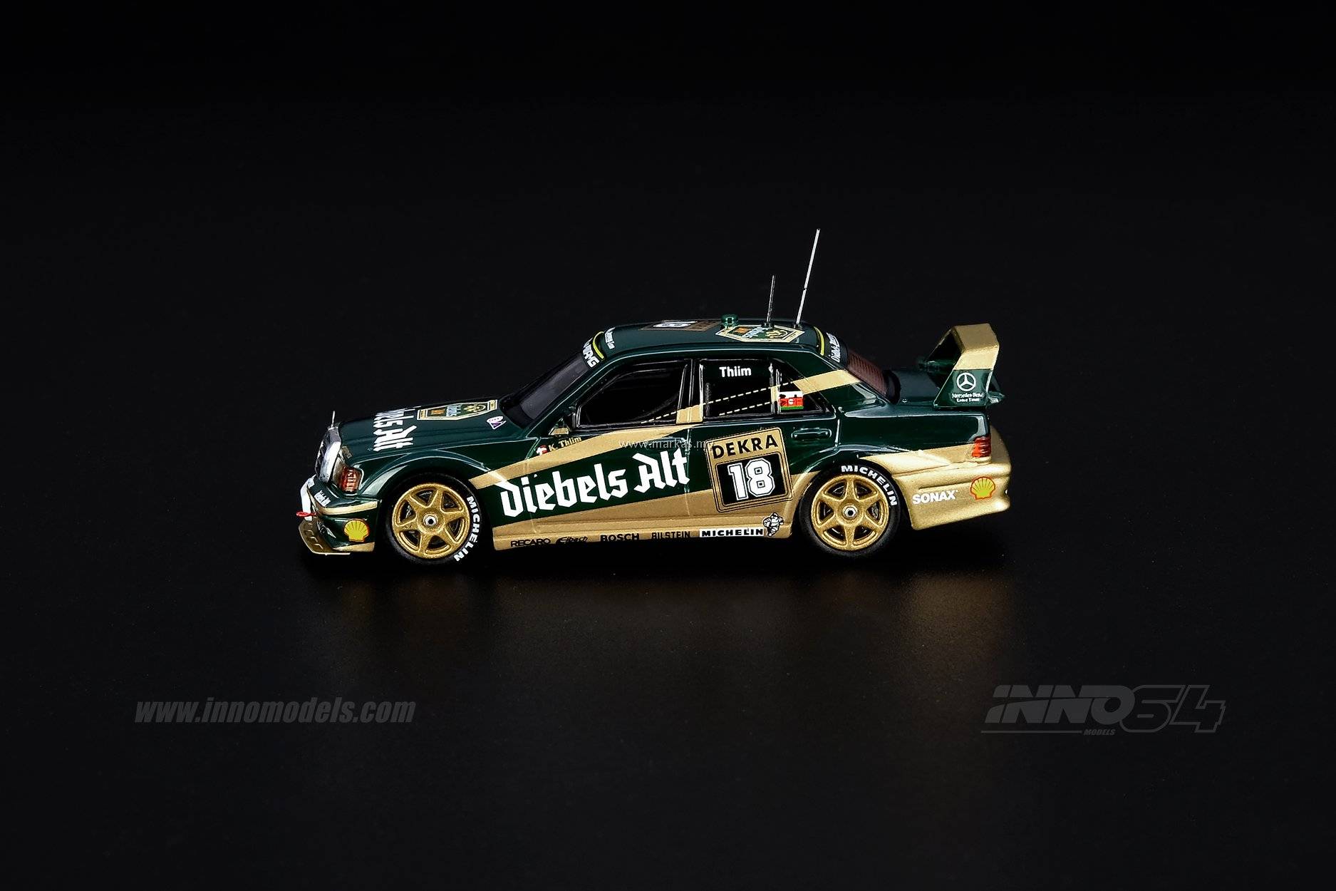 INNO MODELS INNO64 1/64 MERCEDES BENZ AMG 190E 2.5-16 EVO II #18 ...