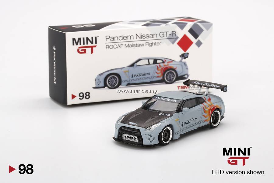 MINI GT パンデム 日産 GT-R ROCAF マラタウファイター #99 MINI GT 1/64 #98 TAIWAN EXCLUSIVE PANDEM GT-R R35 GT WING ROCAF