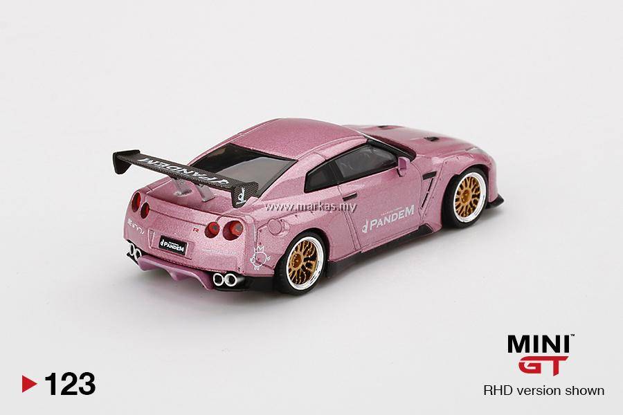 MINI GT 1/64 #123 PANDEM NISSAN GT-R R35 GT WING PASSION PINK