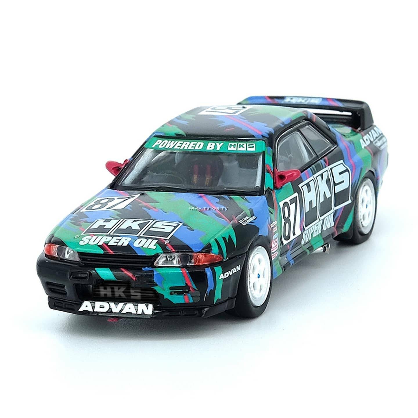 INNO MODELS INNO64 1/64 NISSAN SKYLINE GT-R R32 #87 HKS JTC 1993