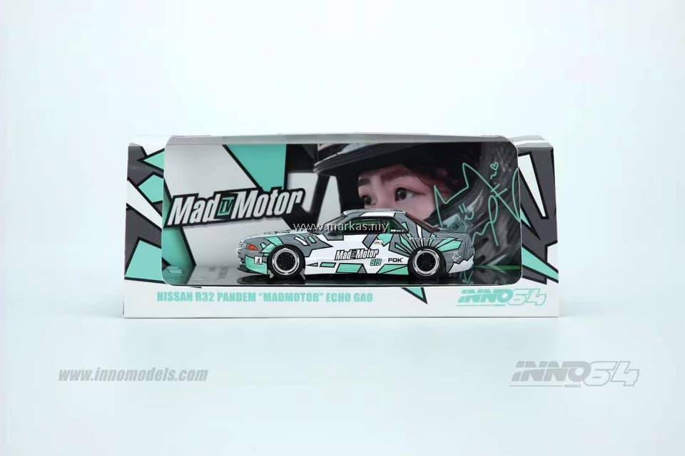 INNO MODELS X MADMOTOR INNO64 1/64 NISSAN R32 PANDEM MAD