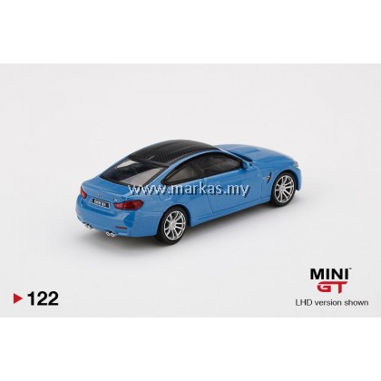 MINI GT 1/64 #122 BMW M4 (F82) YAS MARINA BLUE METALLIC