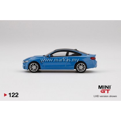 MINI GT 1/64 #122 BMW M4 (F82) YAS MARINA BLUE METALLIC