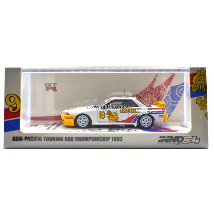 INNO MODELS INNO64 1/64 NISSAN SKYLINE GT-R R32 #9 SINGHA