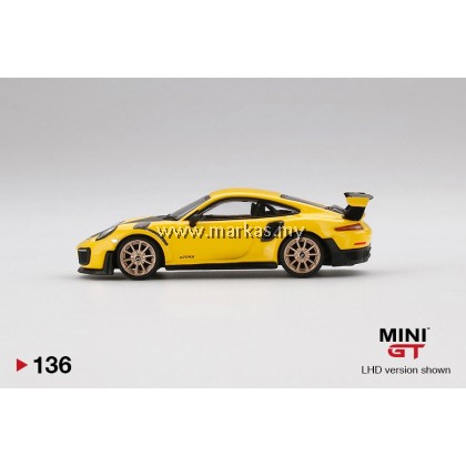 MINI GT 1/64 #136 PORSCHE 911 GT2 RS RACING YELLOW
