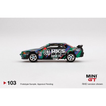 MINI GT 1/64 #103 NISSAN SKYLINE R32 GR.A #87 HKS JAPAN TOURING CAR CHAMPIONSHIP