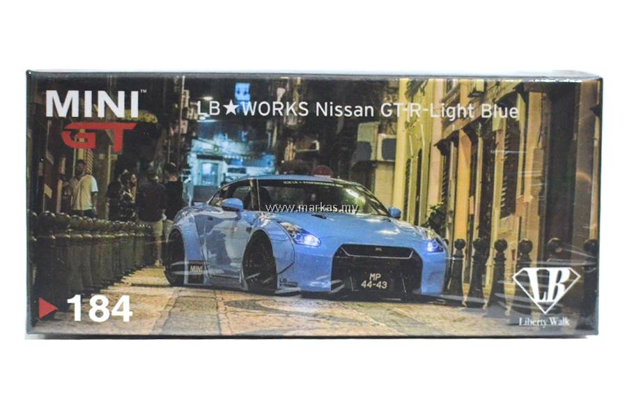 【マカオ限定】MiniGT#184 LB★WORKS GT-R 新品未開封 MINI GT #184 LBWK Nissan GT-R R35 Type Baby Blue Macau