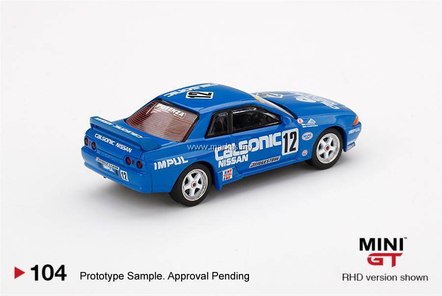 MINI GT 1/64 #104 NISSAN SKYLINE GT-R R32 GR.A #12 CALSONIC 1993 JAPAN