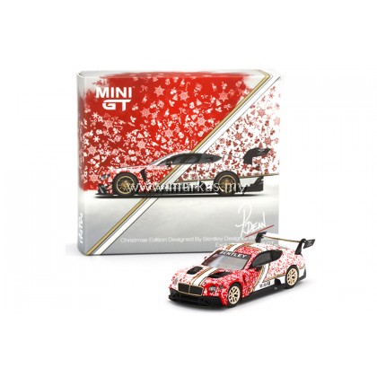 MINI GT 1/64 #188 CHRISTMAS EDITION DESIGNED BY BENTLEY DESIGNER PHIL DEAN