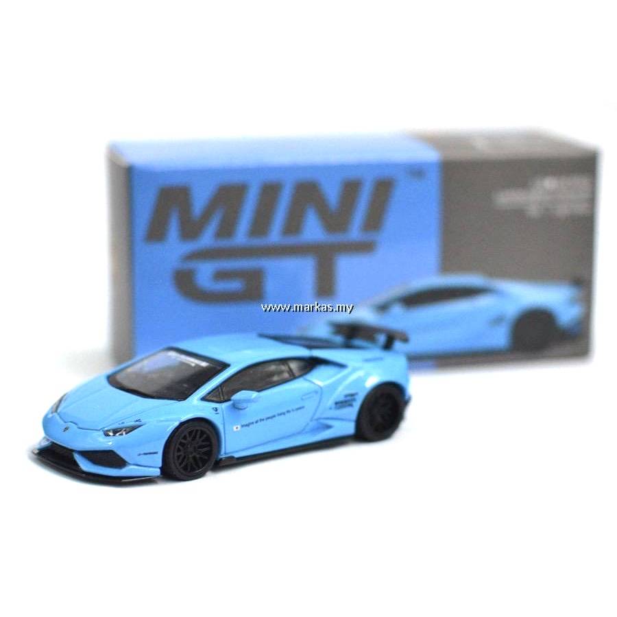 MINI GT 1/64 #189 LB WORKS LAMBORGHINI HURACAN VER.1 LIGHT BLUE