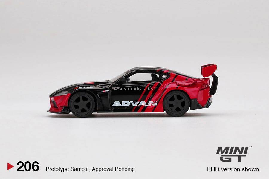 MINI GT 1/64 #206 HKS TOYOTA GR SUPRA ADVAN 2020 TOKYO AUTO