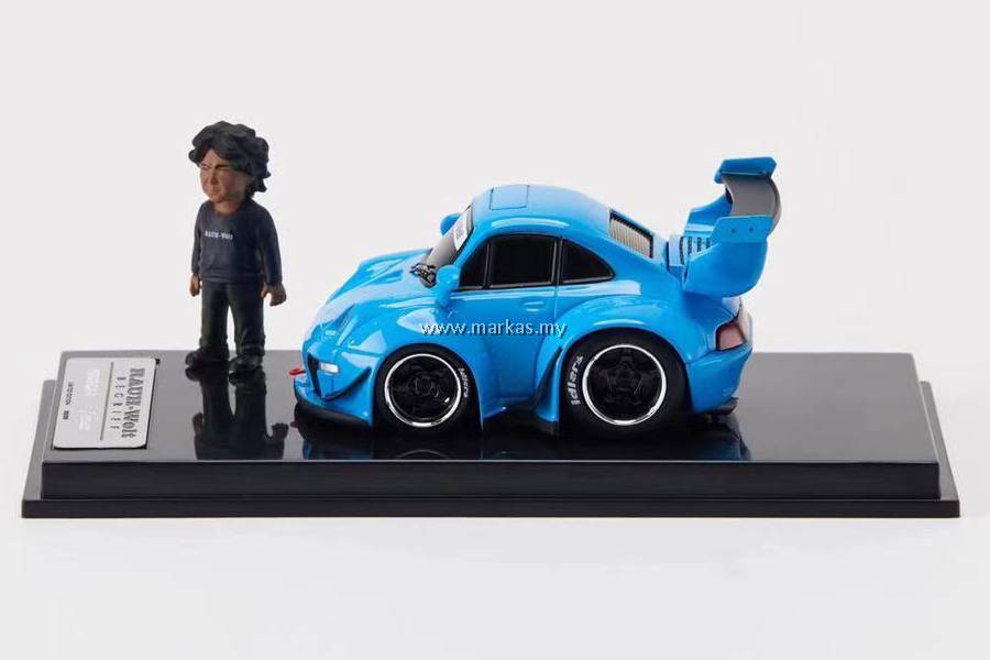 YOU&CAR X FURUYA 1/64 RWB 993 Q BABY BLUE WITH 1/64 Q VERSION OF