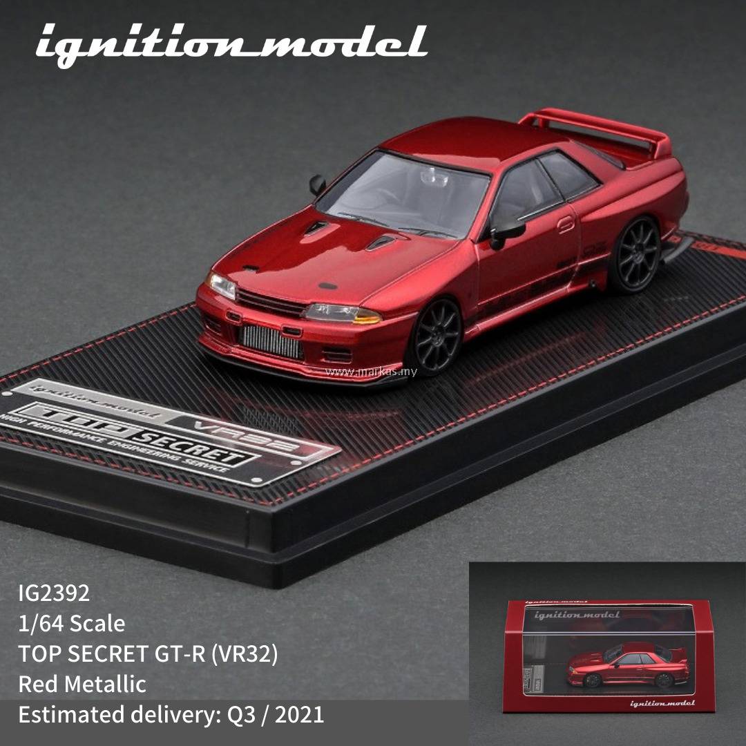 PO) IGNITION MODEL 1/64 IG2392 TOP SECRET GT-R VR32 RED METALLIC