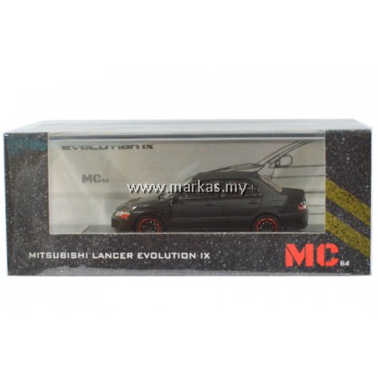 MC64 1/64 MITSUBISHI LANCER 2005 EVOLUTION IX CARBON BLACK