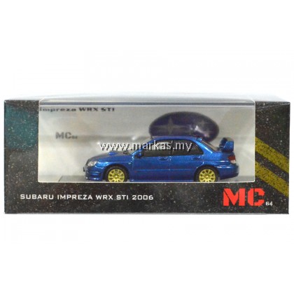 MC64 1/64 SUBARU IMPREZA WRX STI 2006 BLUE