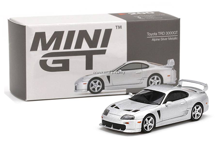 MINI GT 1/64 #200 TOYOTA TRD 3000GT ALPINE SILVER METALLIC