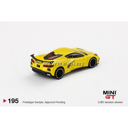 MINI GT 1/64 #195 CHEVROLET CORVETTE STINGRAY 2020 ACCELERATE YELLOW