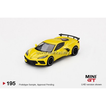 MINI GT 1/64 #195 CHEVROLET CORVETTE STINGRAY 2020 ACCELERATE YELLOW