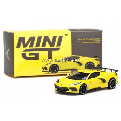 MINI GT 1/64 #195 CHEVROLET CORVETTE STINGRAY 2020 ACCELERATE YELLOW