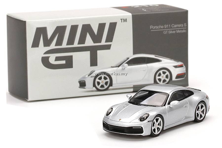 MINI GT 1/64 #210 PORSCHE 911 (992) CARRERA S GT SILVER METALLIC