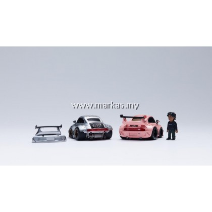 YOU&CAR x Furuya 1/64 Porsche Carrera 911 993 RWB Silver Pig