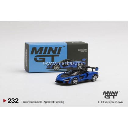 MINI GT 1/64 #232 MCLAREN SENNA ANTARES BLUE