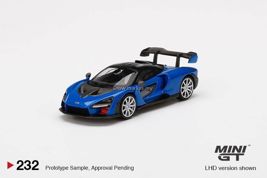 MINI GT 1/64 #232 MCLAREN SENNA ANTARES BLUE