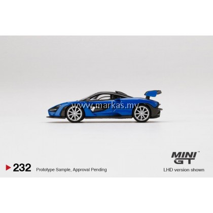 MINI GT 1/64 #232 MCLAREN SENNA ANTARES BLUE