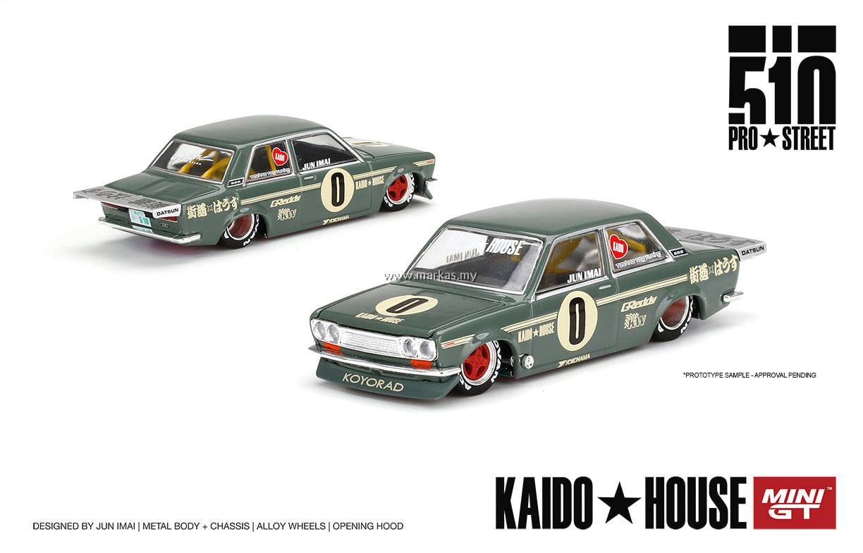 Datsun 510 Wagon Kaido House (RHD) In Green | Mini GT Collectible - Foto 10