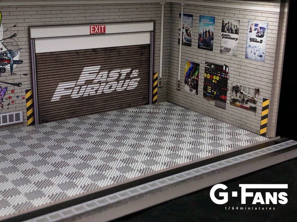 GFANS MODELS 1/64 GARAGE SCENE MODEL FAST & FURIOUS
