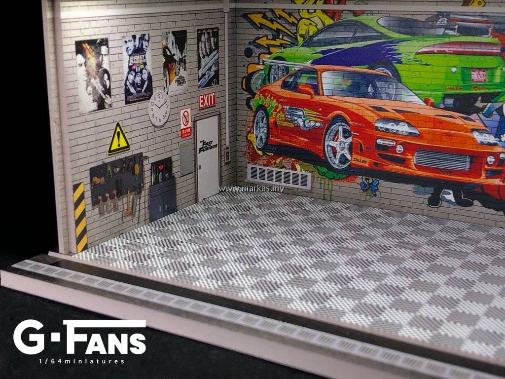 GFANS MODELS 1/64 GARAGE SCENE MODEL FAST & FURIOUS