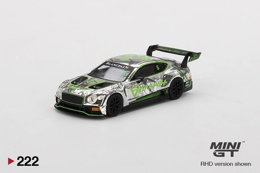 ミニカー MINI GT Bentley Continental GT3 #107 208 BENTLEY CONTINENTAL GT3 #107 CHASE CAR MIJO TSM MODEL MINI