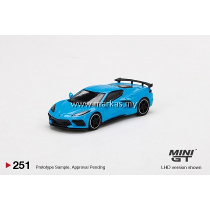 MINI GT 1/64 #251 CHEVROLET CORVETTE STINGRAY 2020 RAPID BLUE
