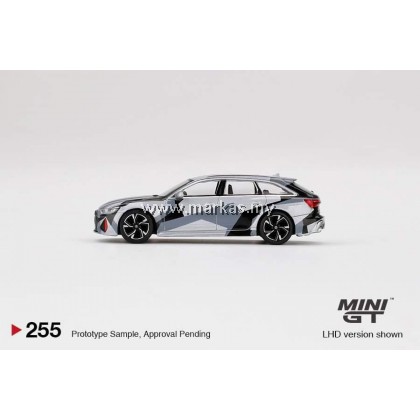 MINI GT 1/64 #255 AUDI RS6 AVANT SILVER DIGITAL CAMOUFLAGE CDLC