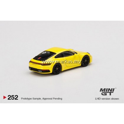 MINI GT 1/64 #252 PORSCHE 911 (992) CARRERA 4S RACING YELLOW