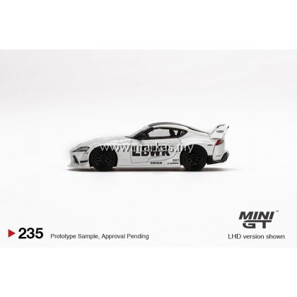 MINI GT 1/64 #235 LB★WORKS TOYOTA GR SUPRA WHITE