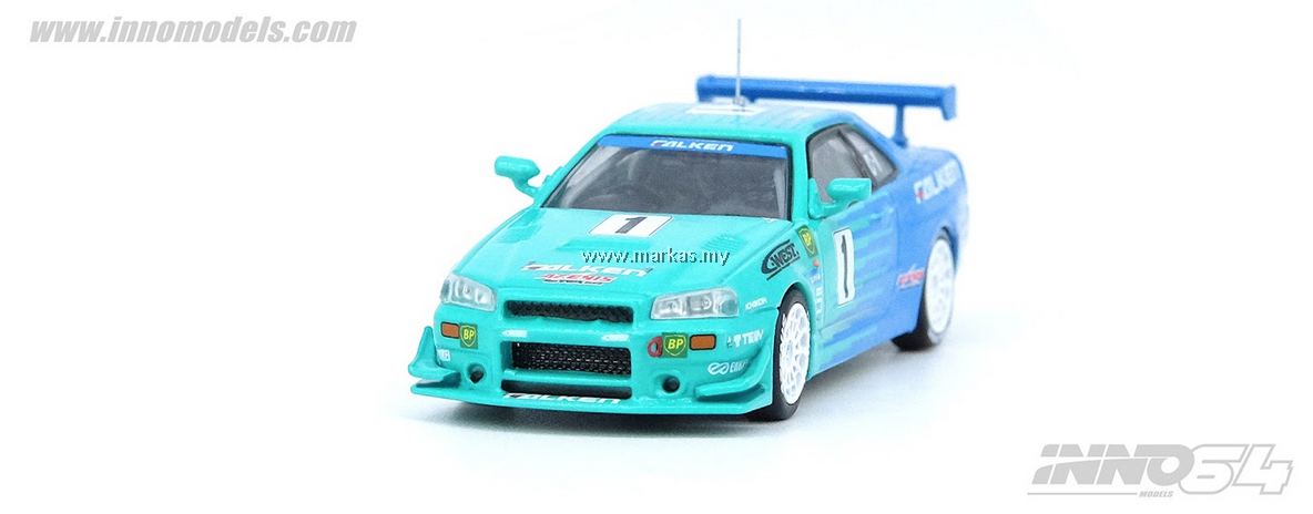 INNO MODELS INNO64 1/64 NISSAN SKYLINE GT-R R34 #1 FALKEN SUPER