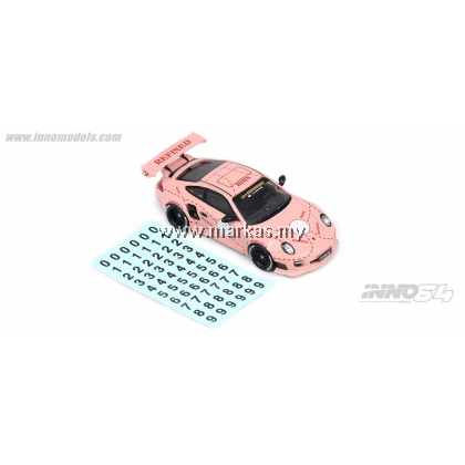 INNO MODELS INNO64 1/64 PORSCHE 997 LBWK PINK CARLOVERDIECAST SPECIAL EDITION MODEL